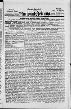 National-Zeitung vom 31.08.1883