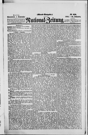 National-Zeitung vom 01.09.1883