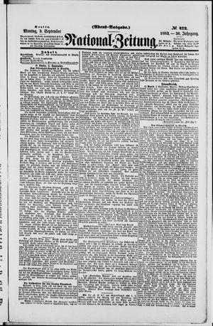 National-Zeitung on Sep 3, 1883