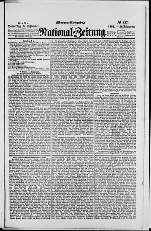 National-Zeitung vom 06.09.1883