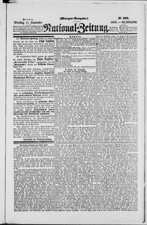 National-Zeitung vom 11.09.1883
