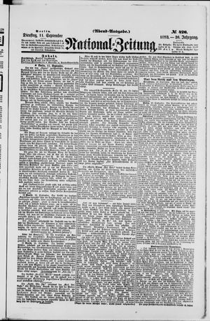 National-Zeitung vom 11.09.1883