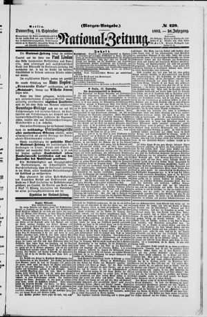 National-Zeitung vom 13.09.1883