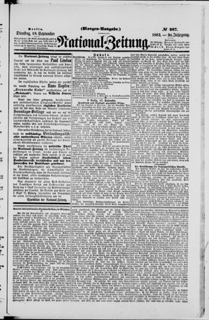 National-Zeitung vom 18.09.1883