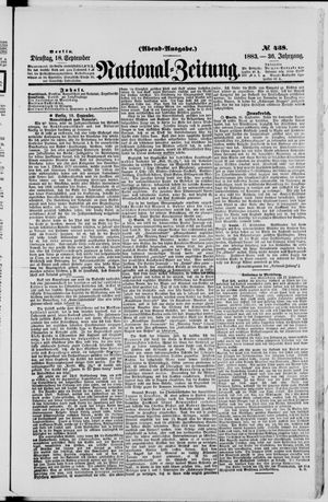 National-Zeitung vom 18.09.1883