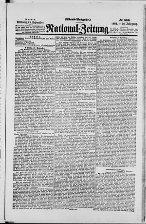 National-Zeitung vom 19.09.1883