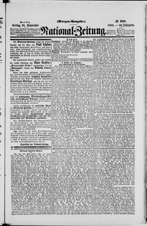 National-Zeitung vom 21.09.1883