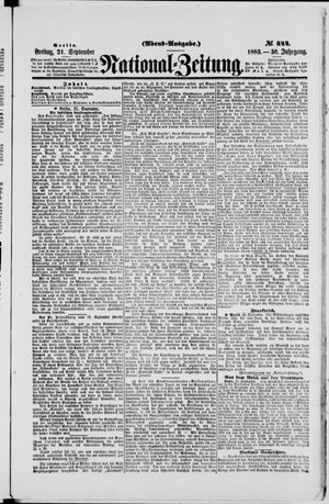National-Zeitung vom 21.09.1883