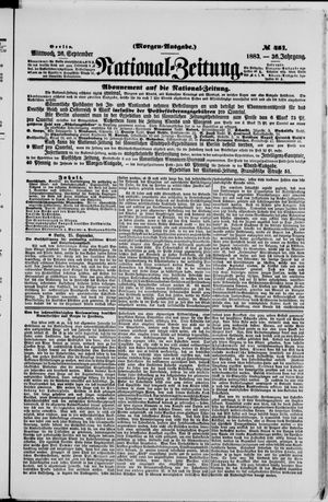 National-Zeitung vom 26.09.1883