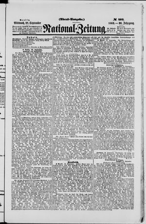National-Zeitung vom 26.09.1883