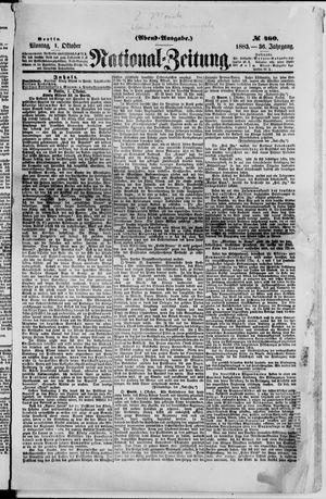 National-Zeitung vom 01.10.1883