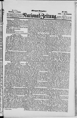 National-Zeitung vom 07.10.1883