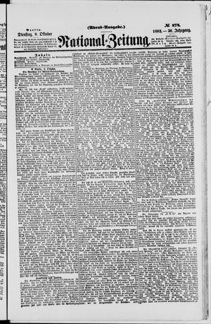 National-Zeitung vom 09.10.1883