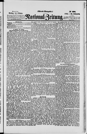 National-Zeitung vom 12.10.1883