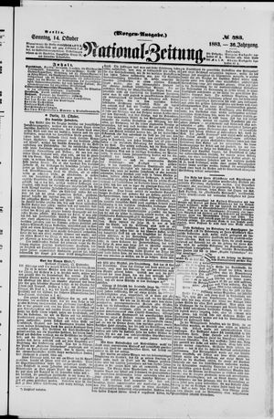National-Zeitung vom 14.10.1883