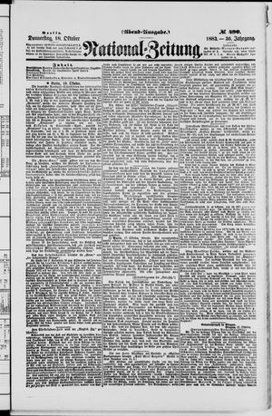 National-Zeitung vom 18.10.1883