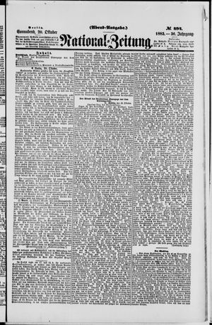 National-Zeitung vom 20.10.1883