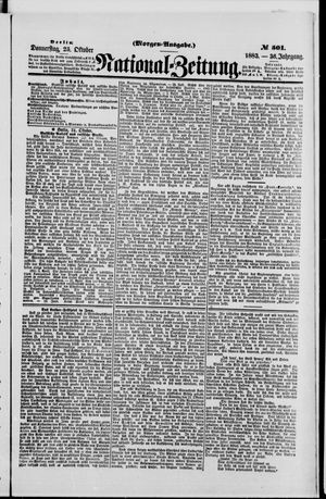 National-Zeitung vom 25.10.1883