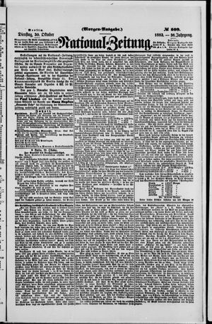 National-Zeitung on Oct 30, 1883