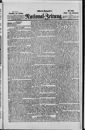 National-Zeitung on Oct 30, 1883
