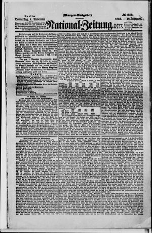 National-Zeitung vom 01.11.1883