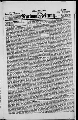 National-Zeitung vom 01.11.1883