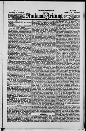 National-Zeitung vom 07.11.1883