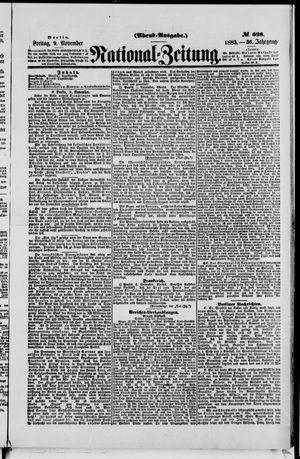 National-Zeitung vom 09.11.1883