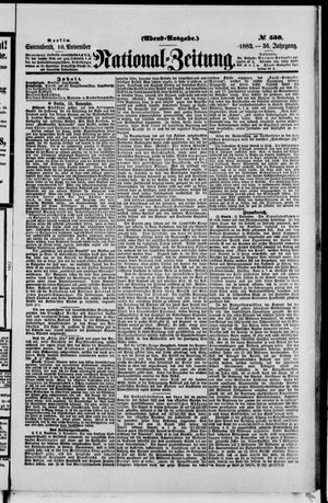 National-Zeitung on Nov 10, 1883