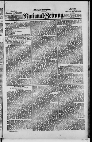 National-Zeitung vom 11.11.1883