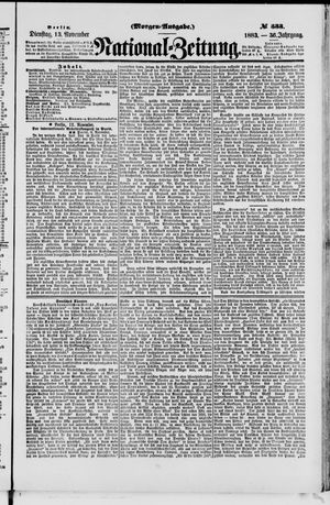 National-Zeitung vom 13.11.1883