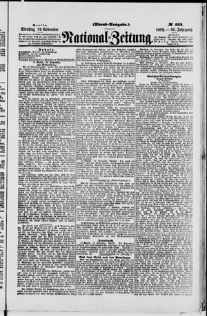 National-Zeitung vom 13.11.1883