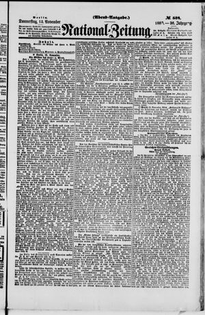 National-Zeitung vom 15.11.1883