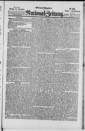 National-Zeitung on Nov 16, 1883