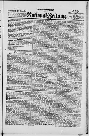 National-Zeitung vom 17.11.1883