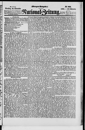 National-Zeitung vom 20.11.1883