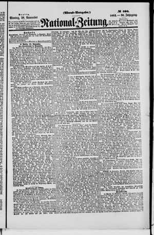 National-Zeitung vom 26.11.1883