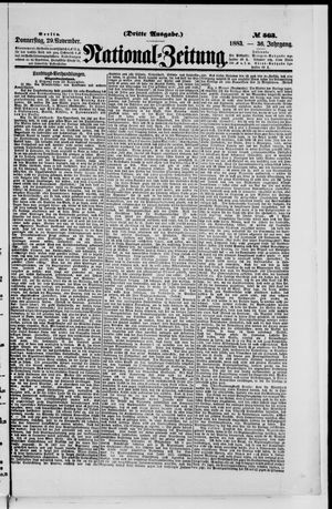 National-Zeitung vom 29.11.1883