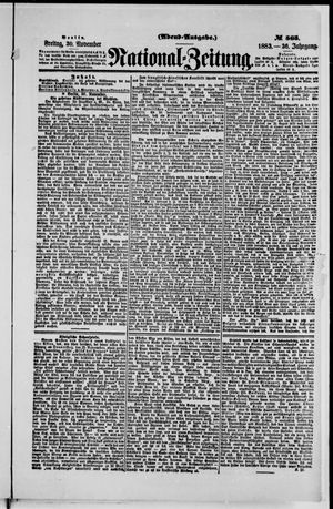 National-Zeitung vom 30.11.1883