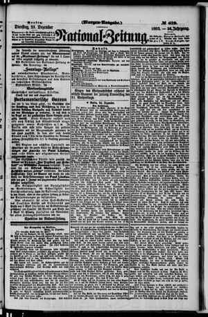 Nationalzeitung vom 25.12.1883