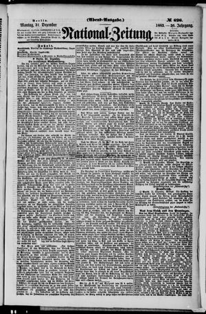 Nationalzeitung vom 31.12.1883