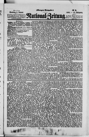 Nationalzeitung vom 06.01.1884