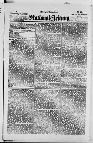 National-Zeitung vom 10.01.1884