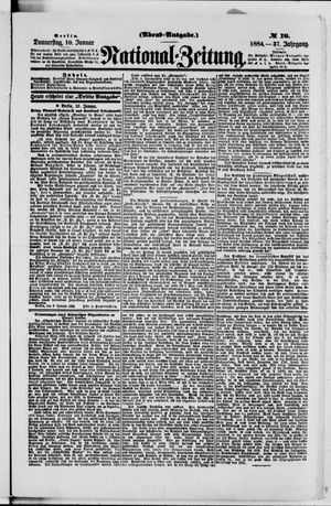 National-Zeitung vom 10.01.1884