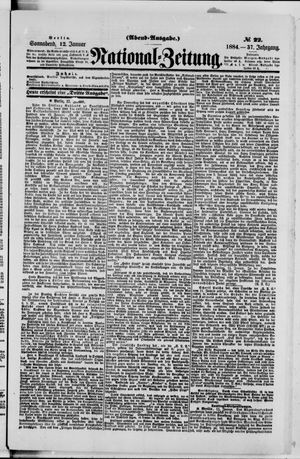 National-Zeitung vom 12.01.1884