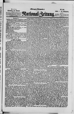 Nationalzeitung on Jan 13, 1884