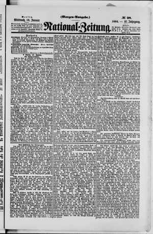 Nationalzeitung on Jan 16, 1884