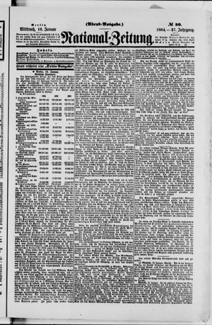 Nationalzeitung on Jan 16, 1884