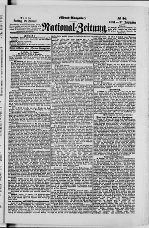 Nationalzeitung on Jan 18, 1884