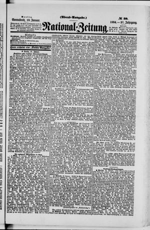 Nationalzeitung vom 19.01.1884